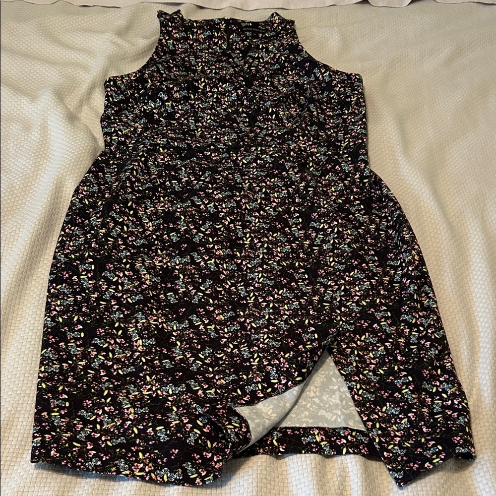 Banana Republic Black Floral Dress